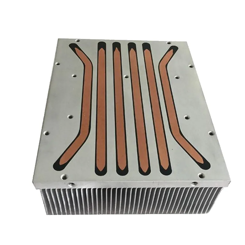 Радиатор с тепловыми трубками и оребрением методом реброфрезерования.3